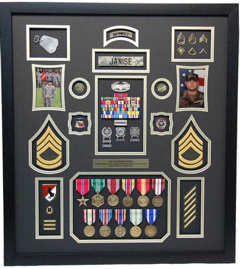 wood boxes to put army metals in|army shadow box design.